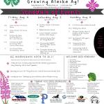A poster and schedule for the 2023 Kenai Peninsula District 4-H Agriculture Expo. (Photo provided by Cassy Rankin)