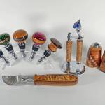 Functional wood-turned items, photographed in 2022, by Homer artist Ted Heuer are available year-round at Ptarmigan Arts. Photo by Beth Heuer