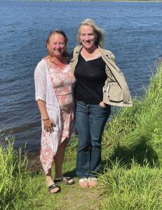 Emilie Springer/ Homer News
Breezy Berryman and Mariah Maloney by Beluga Lake in Homer.