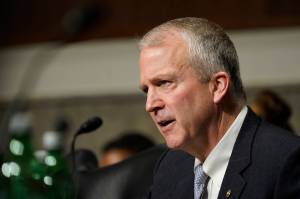 Sen. Dan Sullivan, R-Alaska, speaks during a Senate Armed Services Committee hearing on Capitol Hill on March 7 in Washington. (AP Photo/Carolyn Kaster)