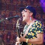 Medium Build performs on the River Stage at Salmonfest in Ninilchik, Alaska, on Friday, Aug. 4, 2023. (Jake Dye/Peninsula Clarion)