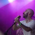Sam Nelson performs with Medium Build on the River Stage at Salmonfest in Ninilchik, Alaska, on Friday, Aug. 4, 2023. (Jake Dye/Peninsula Clarion)