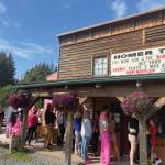 Homer turns out for Barbie at the Homer Theatre on Sunday, Aug. 13, 2023. The theater sold out all four nights of the evening showing of the film. (Emilie Springer/Homer News)