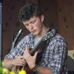 Silas Luke Jones performs on the Ocean Stage at the Kenai Peninsula Fair in Ninilchik, Alaska, on Friday, Aug. 11, 2023. (Jake Dye/Peninsula Clarion)