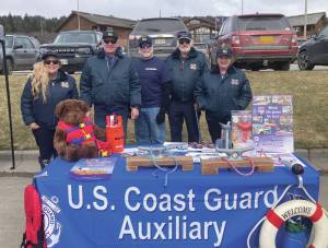 Photo provided by Laurie Gentle
Homers U.S. Coast Guard Auxiliary provide boat safety information at a community event in 2023.