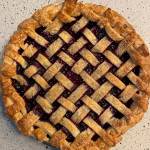 Honeyberry pie is made with freshly picked fruit from local orchard. (Photo by Tressa Dale/Peninsula Clarion)