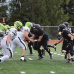 The Homer varsity football team played against the Redington Huskies in the second home game of the season on Saturday, Aug. 19, 2023 in Homer, Alaska. (Emilie Springer/Homer News)