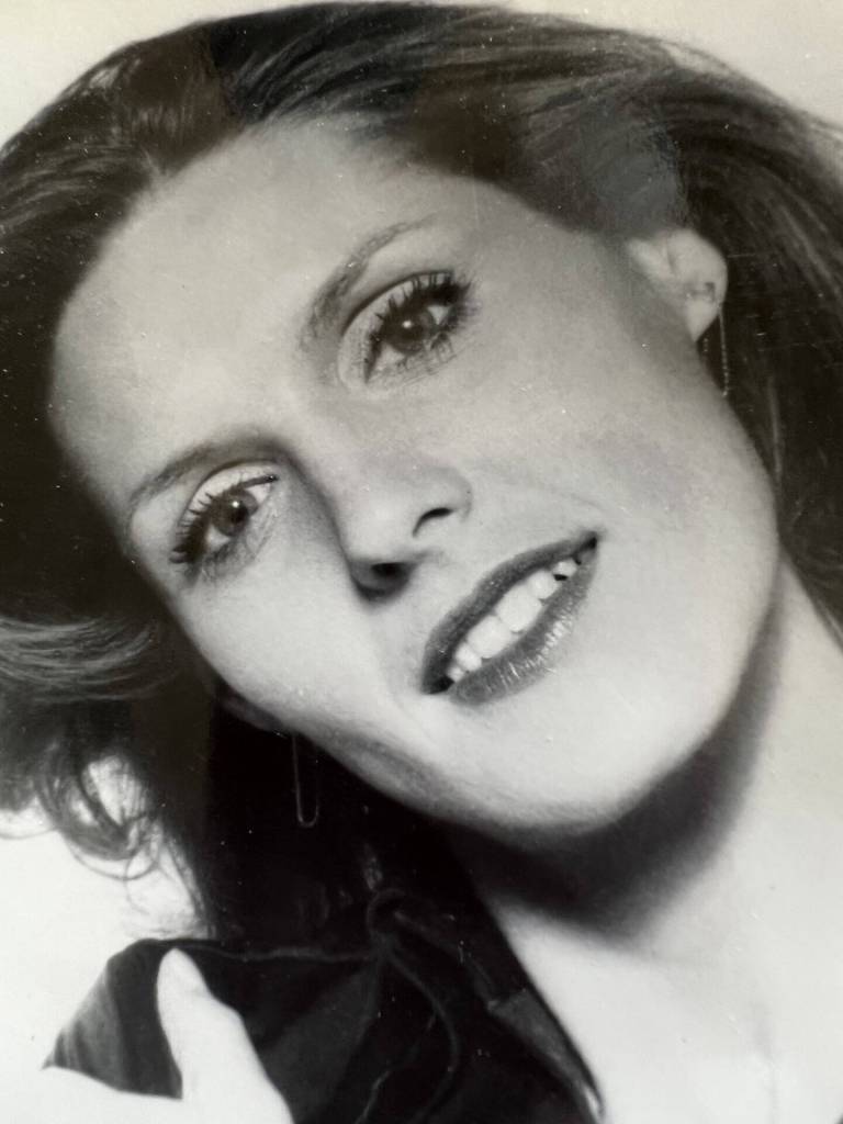 Photos courtesy of the Lancashire Family Collection
Rusty (photo at left) had a brief modeling career. Here, she poses for the camera in about 1942-43. At right is Rustys middle daughter Lori (at about age 32 in 1978), who did some modeling of her own.