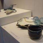 Work crafted by April Skorski in Homer Council on the Arts ceramics open studio is on display at HCOAs First Friday showcase on Sept. 1 in Homer, Alaska. (Delcenia Cosman/Homer News)