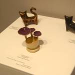 Ceramics crafted by Parker Bergeron in the Wheels II: Beyond the Basics class at Homer Council on the Arts is on display at HCOAs First Friday showcase on Sept. 1 in Homer, Alaska. (Delcenia Cosman/Homer News)