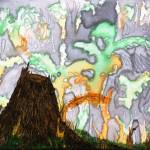 Spirits of the Fallen, a painting by Lorna Branzuela is one of numerous paintings and photographs in her solo exhibit at Fireweed Gallery on display through September in Homer, Alaska. Photo provided by Fireweed Gallery