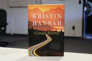 Ashlyn OHara/Peninsula Clarion
A copy of The Great Alone sits on a desk in the Peninsula Clarion offices on Thursday in Kenai.