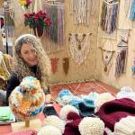 Chelsea Carpenter sells her macraweave creations at the 2022 Nutcracker Faire at Homer High School in Homer, Alaska. Photo provided by Chelsea Carpenter