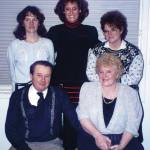 The whole Lancashire family got together for a group photo in 1989 on the occasion of Rusty and Larrys 50th wedding anniversary. Back row (L-R) are Martha, Lori and Abby. (Photo courtesy of the Lancashire Family Collection.)