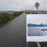 A close look at the beginning checkpoint for the Walk for the Wild 5k on Saturday, Sep. 30, 2023 in Homer, Alaska. (Finn Heimbold/Homer News)