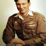 Photo courtesy of the Ball Family Collection
After being honorably discharged from the U.S. Army in 1945, Arlon Elwood Jackson Ball posed for this photograph, demonstrating his five years of military service through his many ribbons, badges and patches.