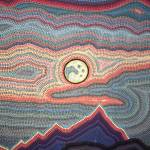 Junes Moon, a painting by Deland Anderson in his Patterns in Place exhibit, showcasing work from the past 30 years, is on display through December at the Pratt Museum. Photo provided by Pratt Museum and Park