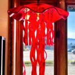 Jelly Fish Lamp by Bryan and Shannon Olds of K-Beach Studios is one piece in their exhibit at the Art Shop Gallery through November. Photo provided by Art Shop Gallery