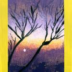 Purple Dusk, a painting by Susan Welsh-Smith, is on display at Homer Council on the Arts during their sixth annual Fun with 5x7 exhibit that runs through December. Photo provided by Homer Council on the Arts