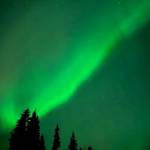 The aurora lights up the night sky on Friday, Oct. 20, 2023 north of Homer, Alaska. (Callie Steinberg/Homer News)