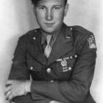 Photo from Ball Family memorial slideshow, 2022
This is an early photo of U.S. Army soldier Arlon Elwood Jackson Ball in uniform. The patches, ribbons and medals on this uniform demonstrate that he had not yet served overseas or been involved in any combat.