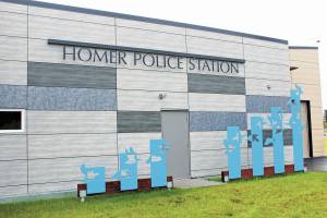 The Homer Police Station as seen Thursday, Sept. 24, 2020, in Homer, Alaska. (Photo by Megan Pacer/Homer News)