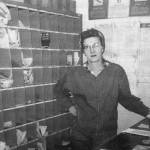 Betty Fuller, pictured here inside the Cooper Landing Post Office in 1964, began her 30-tenure as postmaster in 1963. (Photo courtesy of Mona Painter)