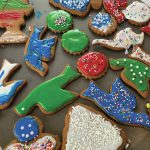 Photo by Tressa Dale/Peninsula Clarion
These festive gingerbread cookies are topped with royal icing and sprinkles.