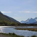 The sun shines over Tern Lake on Sunday, May 22, 2022 near Cooper Landing, Alaska. (Ashlyn O'Hara/Peninsula Clarion)