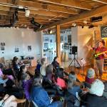 Tor Lukasik-Foss performs at the Bunnell Arts by Air concert broadcasted in partnership with KBBI AM 890 radio in April 2023 at the Bunnell Street Arts Center in Homer, Alaska. Photo provided by Bunnell Street Arts Center