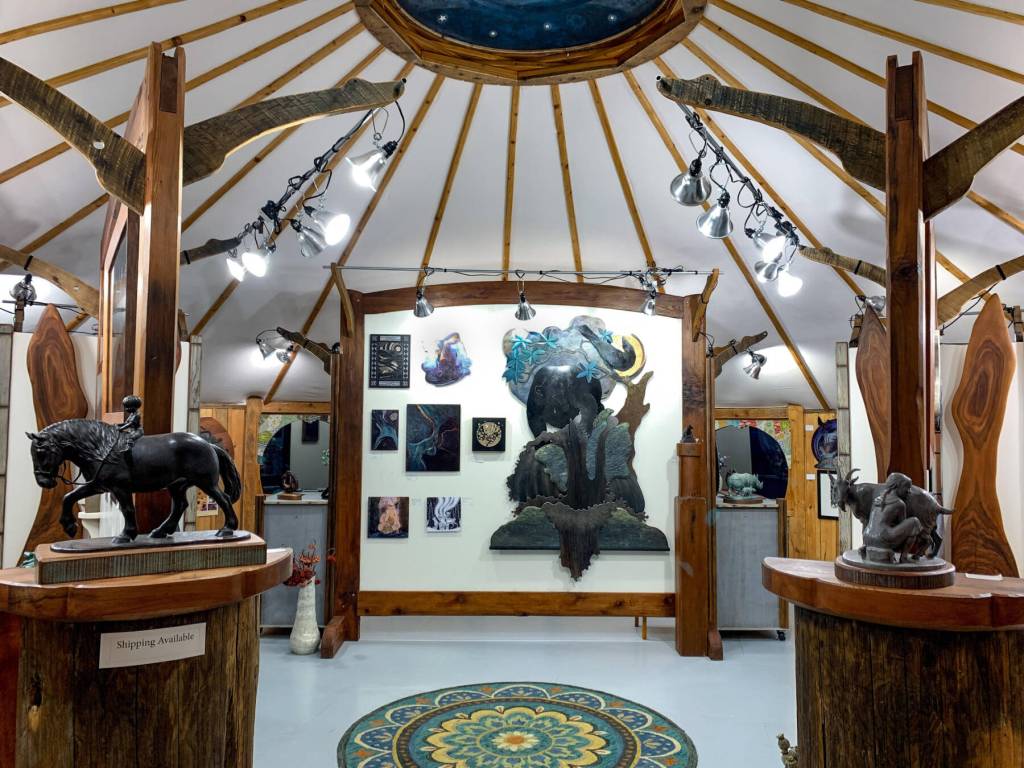 The inside of Creative Fire Studios in Homer, Alaska is photographed in December 2023. Photo provided by Jeff Dean