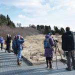 Birders participate in the Birdability on Beluga Slough event on Friday, May 5, 2023<ins>,</ins><ins> in Homer, </ins><ins>Alaska</ins>. (Photo by Delcenia Cosman/Homer News)