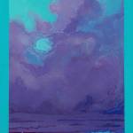 Cumulus, an acrylic painting by Jenna Gerrety is on display in her solo exhibit at Grace Ridge Brewing through January. Photo provided by Jenna Gerrety