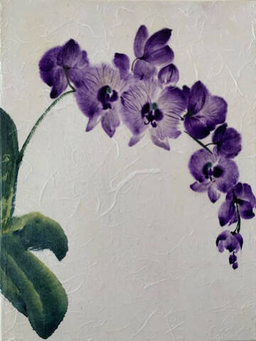 Orchids is a Chinese brush painting by Sharlene Cline, who will teach a class on Chinese brush painting at Homer Council on the Arts on Friday, Jan. 19, 2024 in Homer, Alaska. Photo provided by HCOA