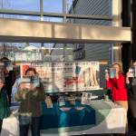 Homer Public Library staff members (from left to right) David Berry, Susan Jeffers, Cheryl Illg, Regina Johanos and Cinda Nofziger pose with this years NEA Big Read book, The Cold Millions. Photo provided by Homer Public Library