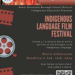 Poster for 2nd Annual Indigenous Language Film Festival. (Provided by Kenai Peninsula Borough School Districts Indigenous Education Progam)