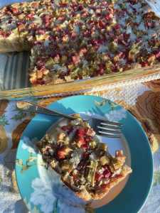 Photo by Tressa Dale/Peninsula Clarion
These rhubarb dream bars are equally sour and sweet and are delicious served cold or hot with a scoop of vanilla ice cream.