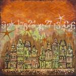 Main Street, a mixed media acrylic collage by Jean Steele is on display in Homer Council on the Arts featured exhibit, Finding Home. Photo provided by Homer Council on the Arts