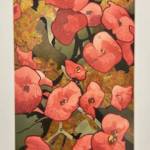 Floral Gift, an original watercolor with gold leaf by Byron Birdsall is currently on display at the Art Shop Gallery. Photo provided by the Art Shop Gallery