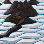 Grewingk Glacier by Deb Lowney, made from spruce wood, oil paint and air brushing, was part of the 2022-23 Changing Landscapes exhibit at Bunnell Street Arts Center. Photo provided by Deb Lowney