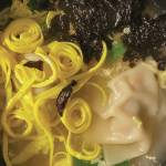 Meat- and vegetable-filled dumplings, fried eggs and nori stew in hot meat broth in this recipe for mandu-guk, or dumpling soup. (Photo by Tressa Dale/Peninsula Clarion)