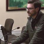 Doyon representative Zach Dunlap thanks the Homer Planning Commission for their work at the special meeting on Wednesday, Jan. 31<ins>, 2024</ins> in the Homer City Hall Cowles Council Chambers<ins> in Homer, Alaska</ins>. Screenshot.