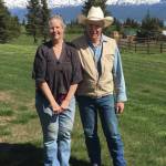 Photo courtesy of the Keeler Family Collection
Ina (Keeler) Jones and her husband, Cecil Spek Jones, pose in the front yard of their home far out East End Road, near Homer.