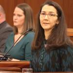 U.S. Rep. Mary Peltola delivers her annual address to the Alaska Legislature on Monday, Feb. 26, 2024 in Juneau, Alaska. (Mark Sabbatini/Juneau Empire)