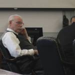 Sen. Bert Stedman, R-Sitka, asks questions about a bill establishing a voluntary buyback program for east side setnet fishery permits during a Senate Finance Committee meeting on Monday, Feb. 19, 2024, in Juneau, Alaska. (Ashlyn OHara/Peninsula Clarion)