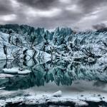 Matanuska Glacier Iceberg, a photograph taken by Katie Martin in August 2021 at Matanuska Glacier, is one of 13 images on display in her solo exhibit at Grace Ridge Brewing in March. Photo provided by Katie Martin