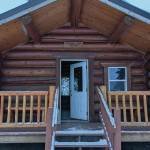 Engineer Lake Cabin can be seen in the Kenai National Wildlife Refuge on Nov. 21, 2021. (Photo by Erin Thompson/Peninsula Clarion)