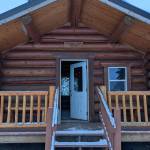 Engineer Lake Cabin can be seen in the Kenai National Wildlife Refuge on Nov. 21, 2021. (Photo by Erin Thompson/Peninsula Clarion)