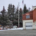 An electronic message board outside the Homer Volunteer Fire Department on Pioneer Avenue advertises Volunteers Needed on Saturday, March 16, 2024 in Homer, Alaska. (Delcenia Cosman/Homer News)