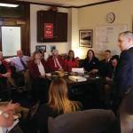 House Minority Leader Calvin Schrage, an Anchorage independent, presides over a press conference following the Legislatures failed override vote of S.B. 140 on Monday, March 18, 2024. (Mark Sabbatini/Juneau Empire)